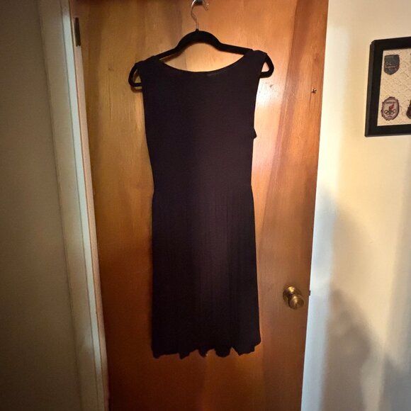 Anthropologie Girls of Savoy Black Elementary Wrap Dress Size M - Picture 2 of 8